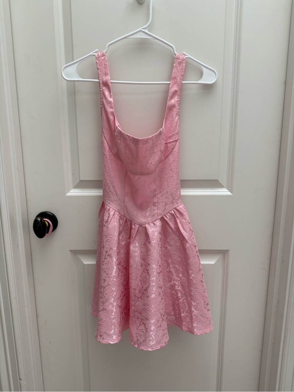 Pink Fit-and-Flare Dress
